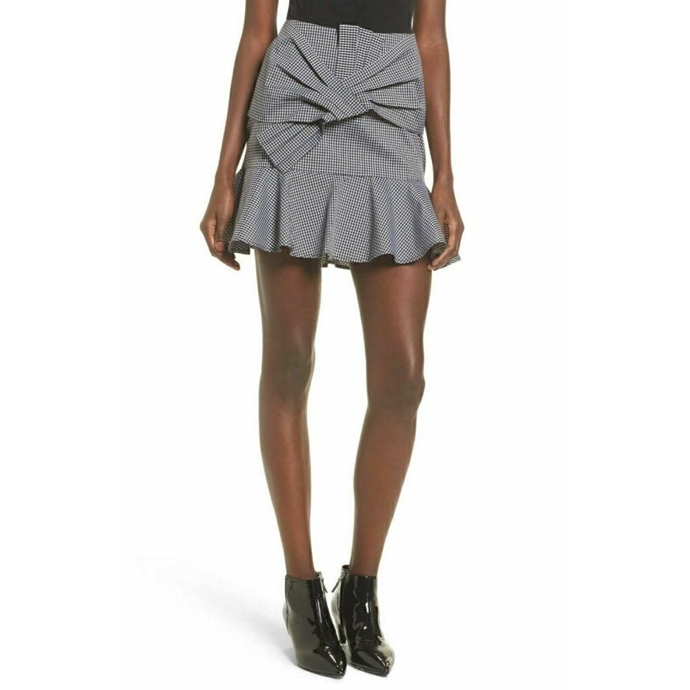 Wayf Women's Sanders Ruffle Miniskirt Size Medium